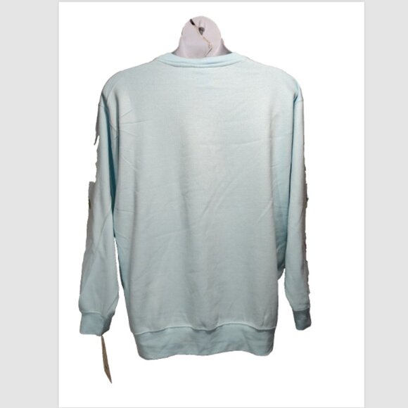 NWT Pacific & Company Blue Bunny Print Sweatshirts Medium - Picture 3 of 3